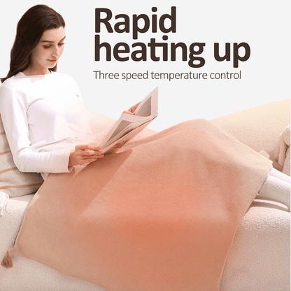 Portable Soft Zipper Electric Heated Blanket Shawl☀️Warm the entire winter