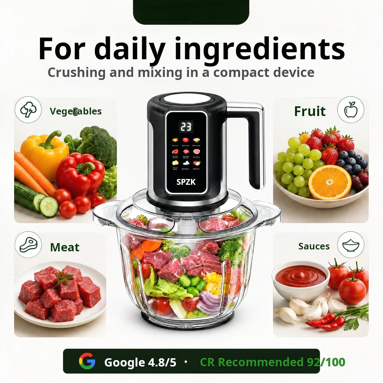 🔪USB-powered cordless kitchen mincer for meat, sauces and more – quick, hygienic and easy! 🍖🥦
