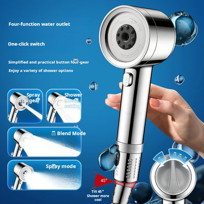 🚿4-Mode High-Pressure Shower Head with Filter
