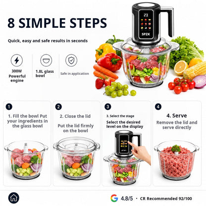 🔪USB-powered cordless kitchen mincer for meat, sauces and more – quick, hygienic and easy! 🍖🥦