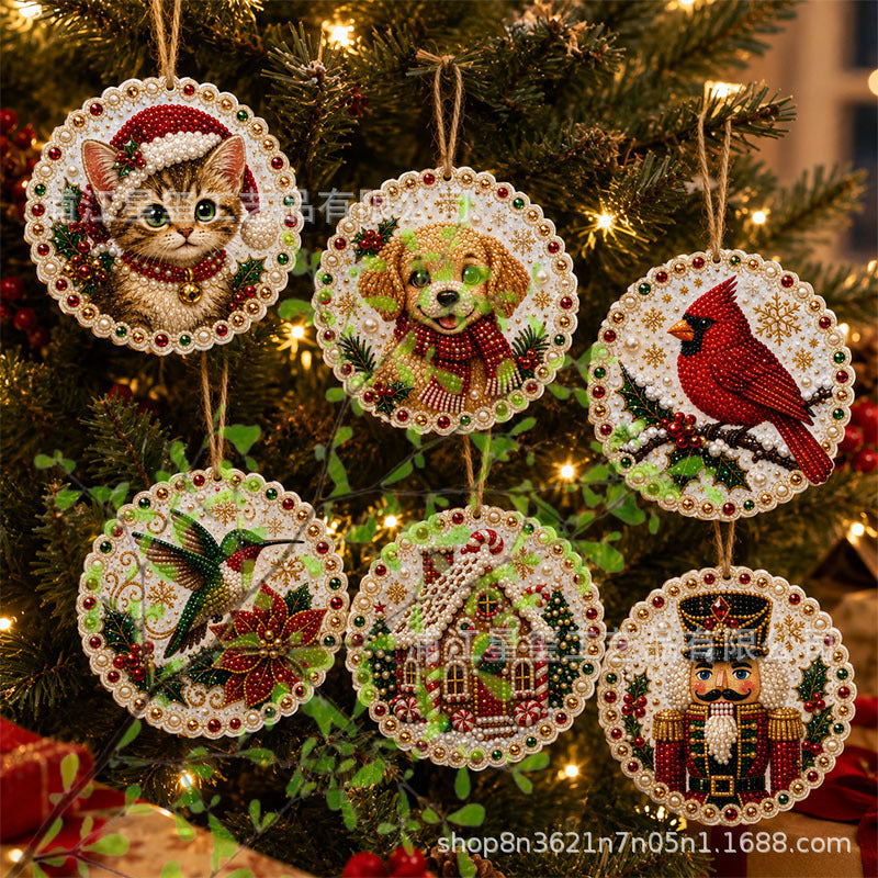 Christmas DIY Painting Hanging Ornaments Set