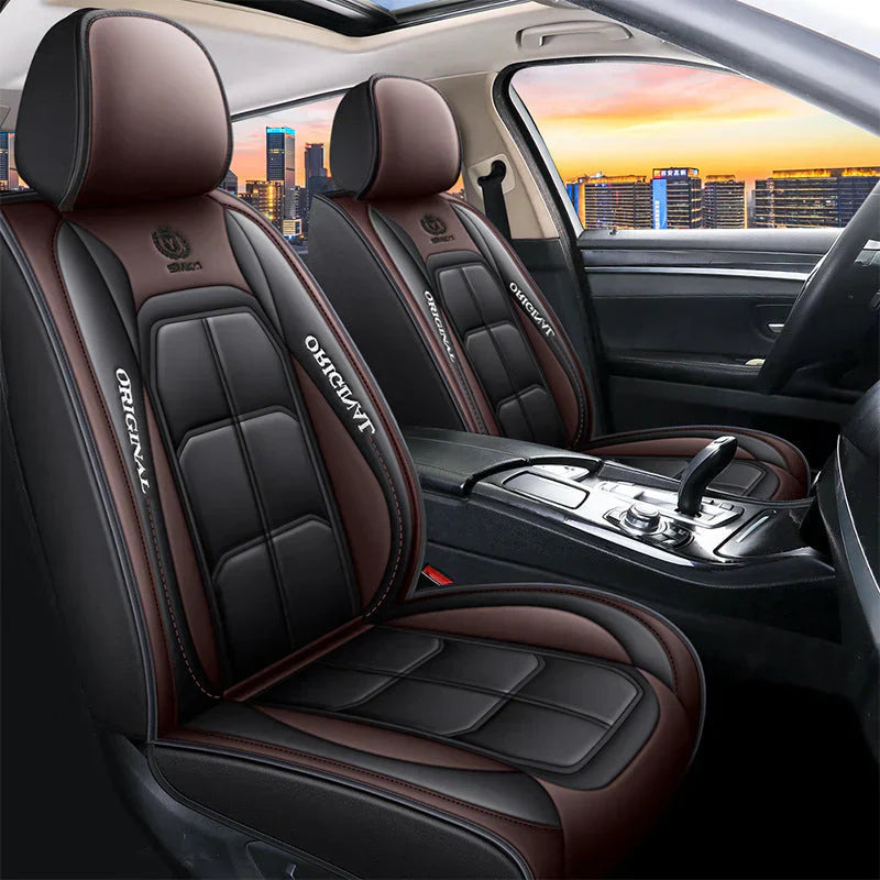 🔥Premium Leather Front Seat Covers – Universal Fit for Sedans, SUVs & Trucks