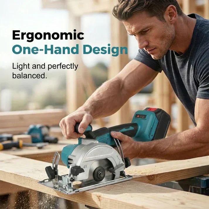 💥High-Speed Cordless Circular Saw – Brushless Motor, Dual Battery, Precision Cuts