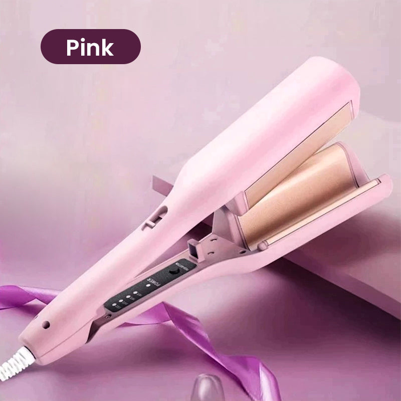 💖32mm ionic curling iron for deep waves, 3-barrel beach waves