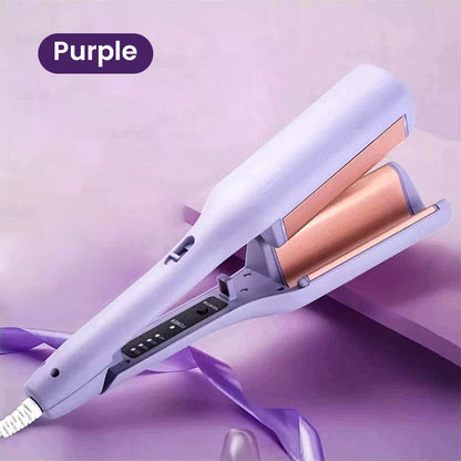 💖32mm ionic curling iron for deep waves, 3-barrel beach waves
