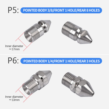 Stainless Steel Drain Cleaning Nozzle - Clears Clogs and Prevents Blockages 💦✨