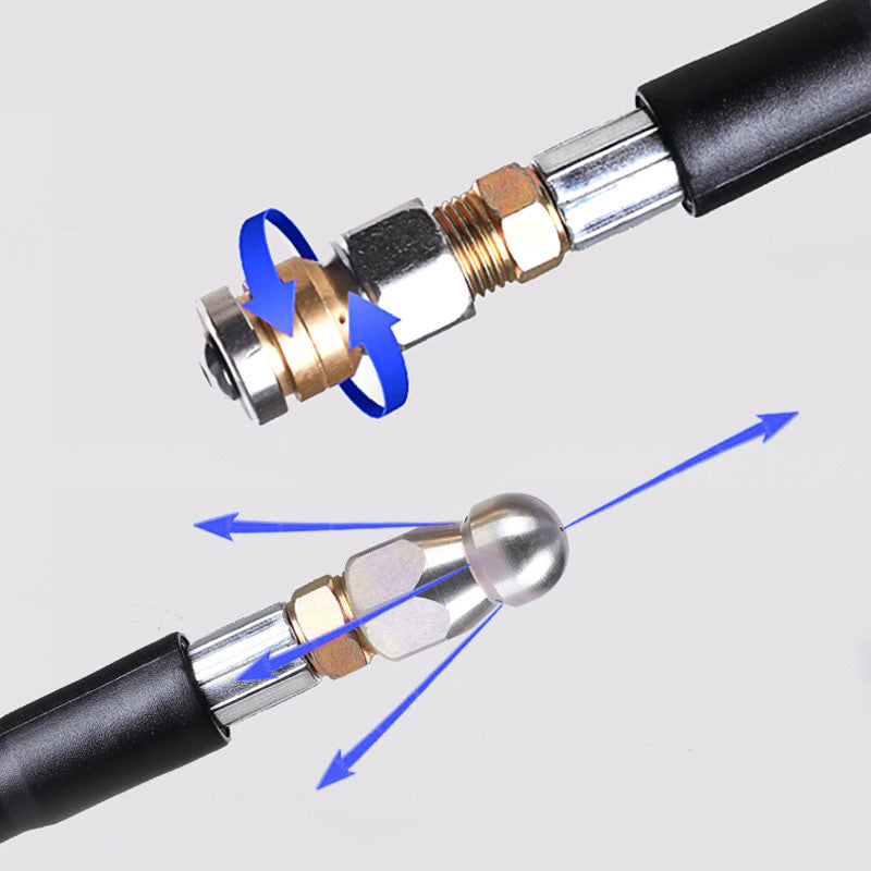 Stainless Steel Drain Cleaning Nozzle - Clears Clogs and Prevents Blockages 💦✨