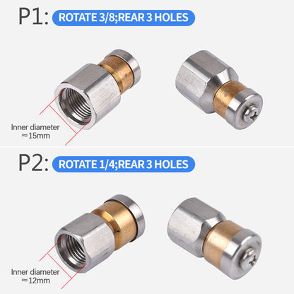 Stainless Steel Drain Cleaning Nozzle - Clears Clogs and Prevents Blockages 💦✨