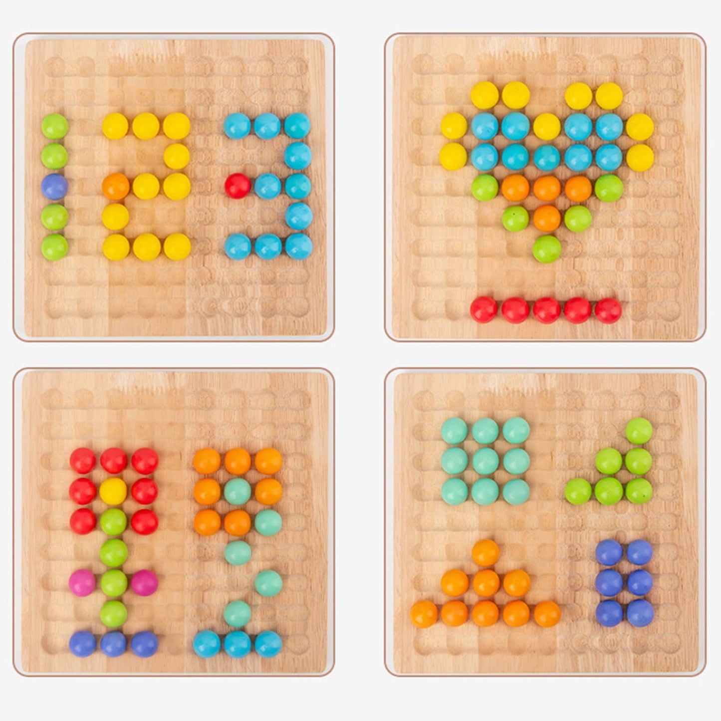 🎅Wooden Board Bead Game