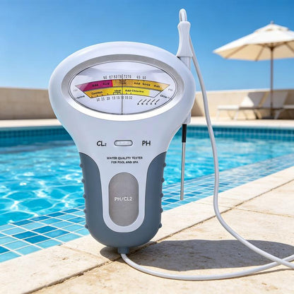 🏊 pH and chlorine tester for swimming pools!Accurate measurement of pH and chlorine levels in your swimming pool – simple, quick and reliable.