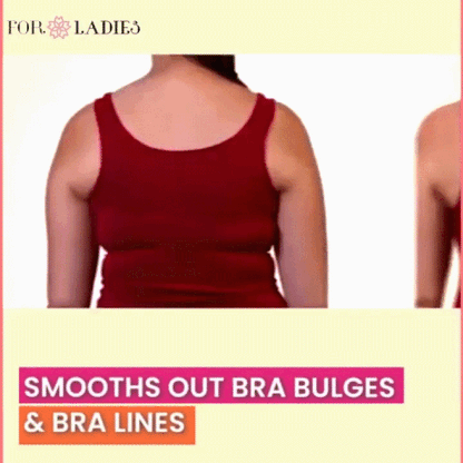 💕Subtle Striped Seamless Bra with W-Support – Comfort & Style!