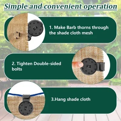 💥Shade Cloth Heavy Duty Lock Grip