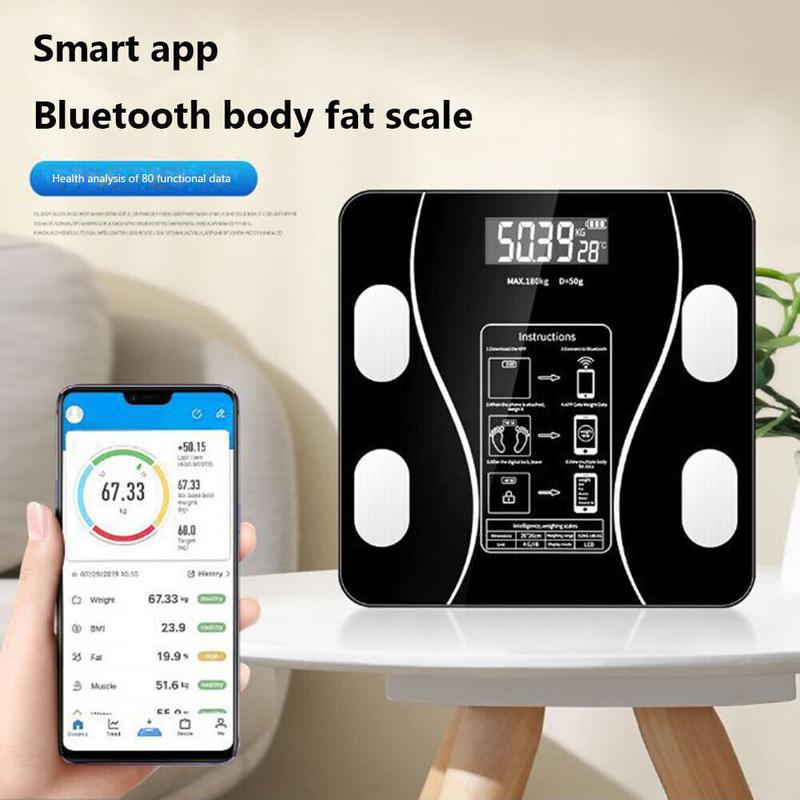 ❤️Smart Body Fat Scale – Know your numbers, track your health! Measures weight & body fat easily. Large display, auto-on. Your wellness companion.