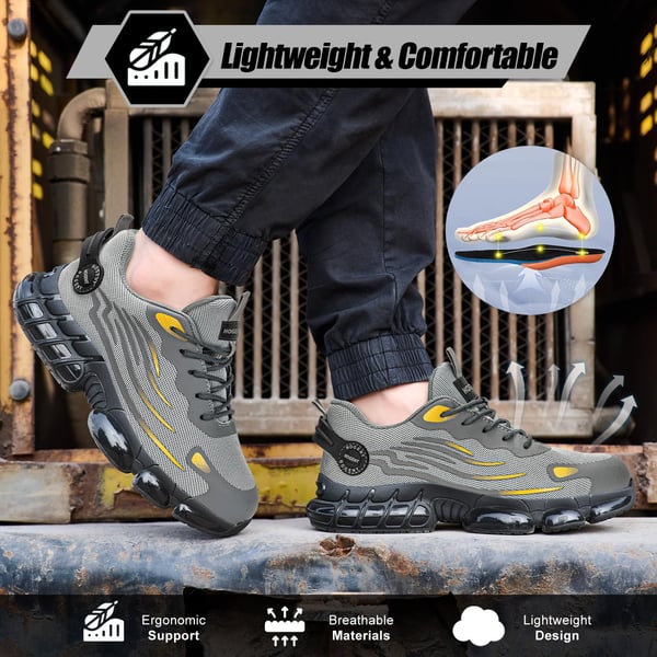 🔥New Arrival🔥Knob Anti-Smash Anti-Slip Safety Sneakers