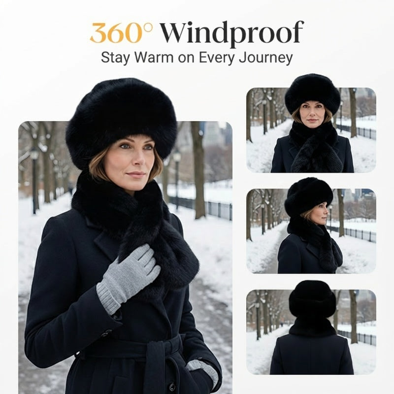 🔥Fluffy Fur Bucket Hat Warm Winter Hat + Free Matching Scarf