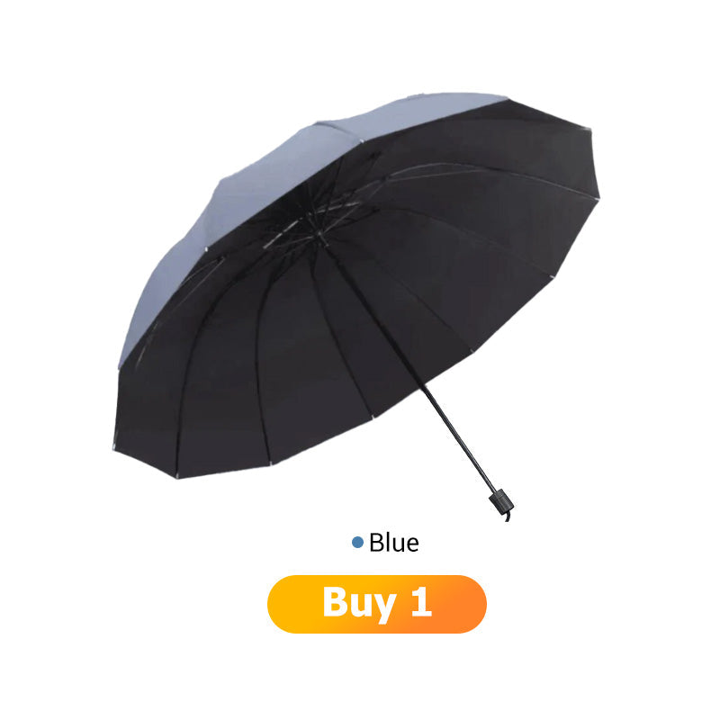 ☔✨50% OFF! 🌧️💨 12-Rib Windproof Umbrella – Large Coverage, Compact Fold & Durable Frame for Heavy Rain & Wind. ✨
