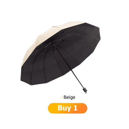 ☔✨50% OFF! 🌧️💨 12-Rib Windproof Umbrella – Large Coverage, Compact Fold & Durable Frame for Heavy Rain & Wind. ✨