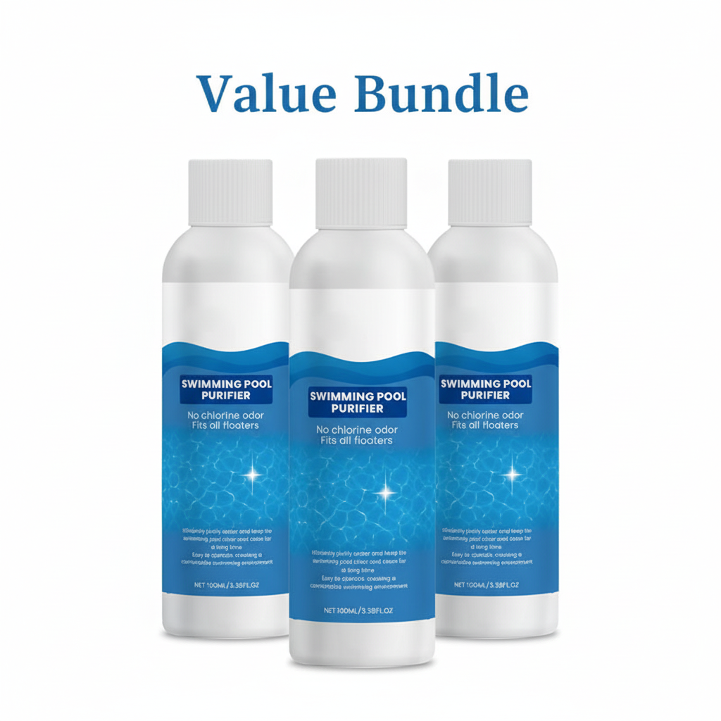 💧Swimming Pool Purifying Liquid – Crystal Clear Water, Zero Hassle! ✨Say goodbye to green water & harsh chemicals – just pure, fresh swimming every time.