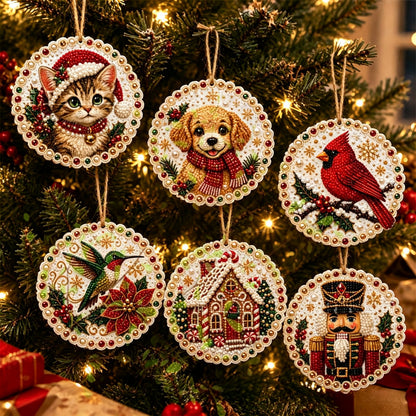Christmas DIY Painting Hanging Ornaments Set