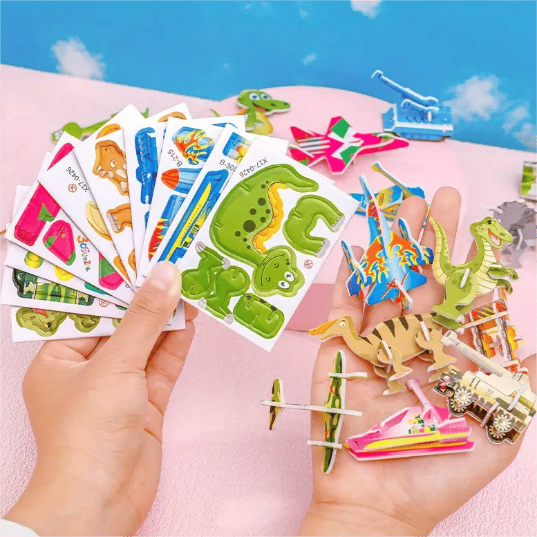 Educational 3D Cartoon Puzzle