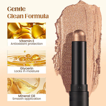 Long-Wear Glitter Stick – One-Swipe Vibrant Color, All-Day/All-Night Wear & Quick-Dry Formula