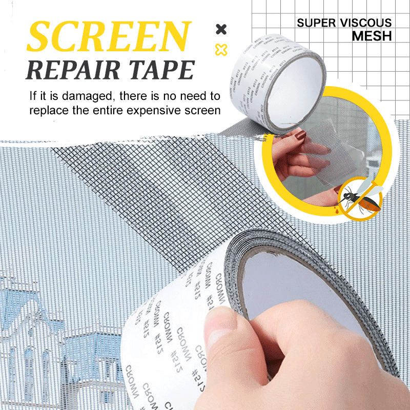 Window screen repair tape