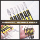 ⚡ 6-Piece Metal Crowbar Set - Multipurpose Pry Bar Tools for Demolition, Construction & DIY Projects 🛠️📦