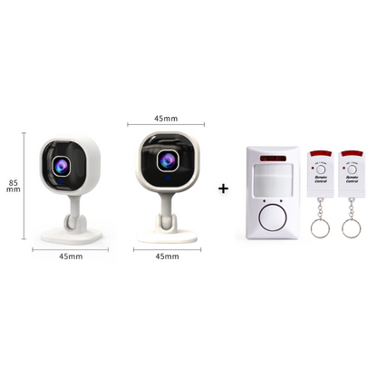 📹🔒Wireless Smart HD Security Camera – 360° rotation, night vision & 2‑way audio