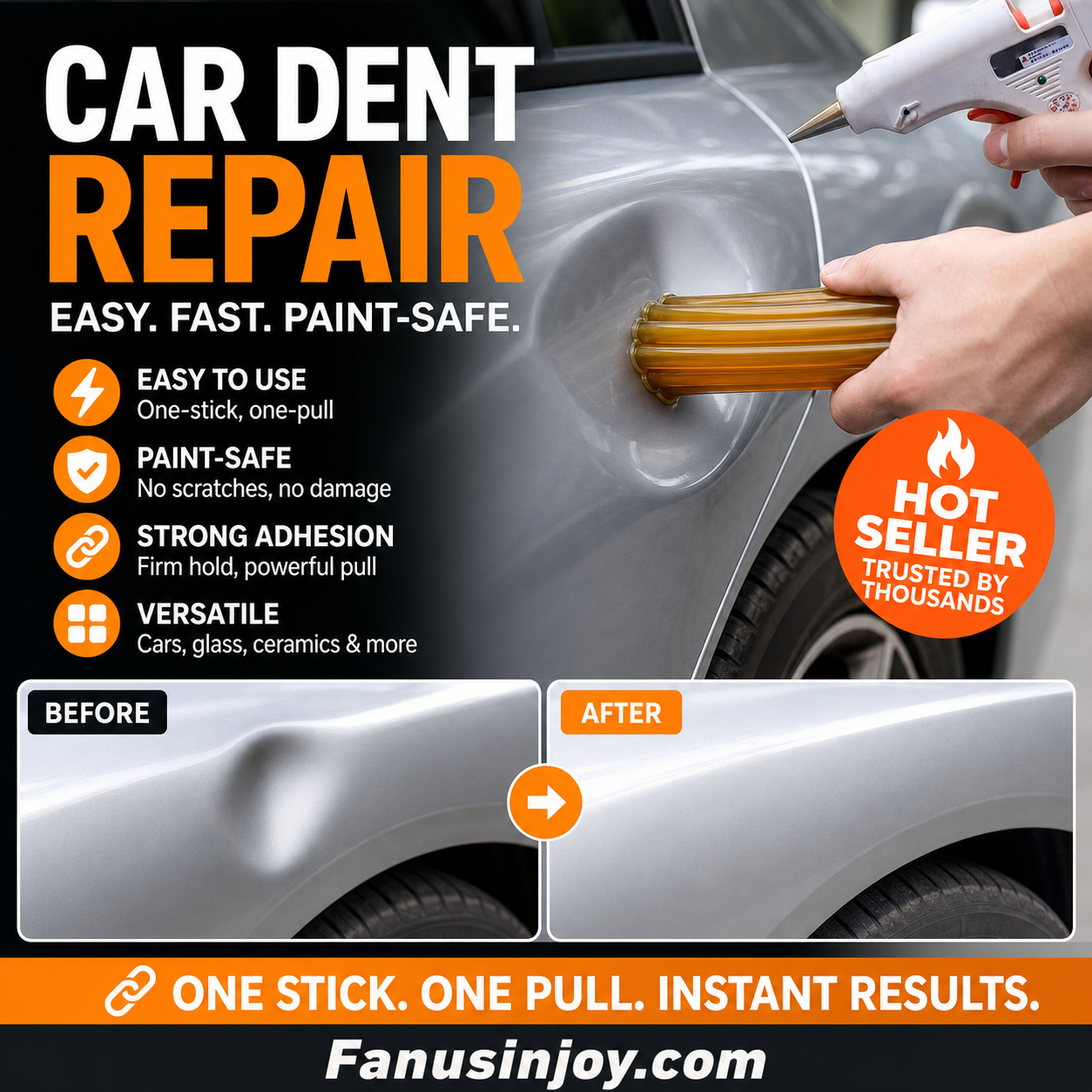 ✨️Fix car dents effortlessly! 🚗Paintless Dent Repair Glue Stick for Car