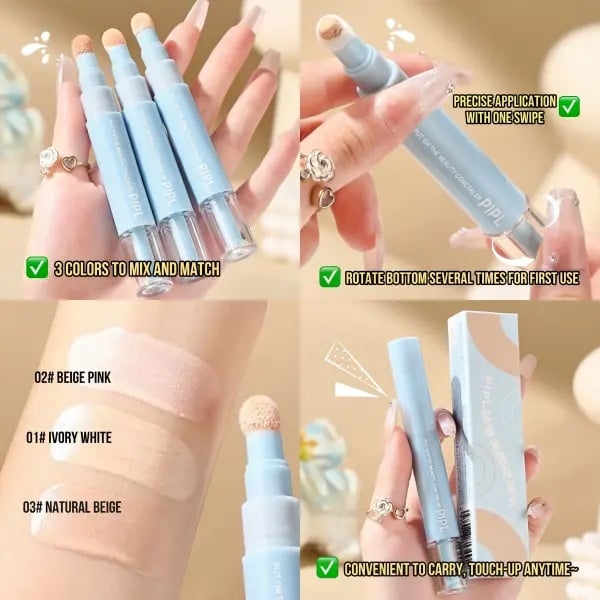 Dual Concealer Pen – Covers dark circles & spots, 24hr hydration