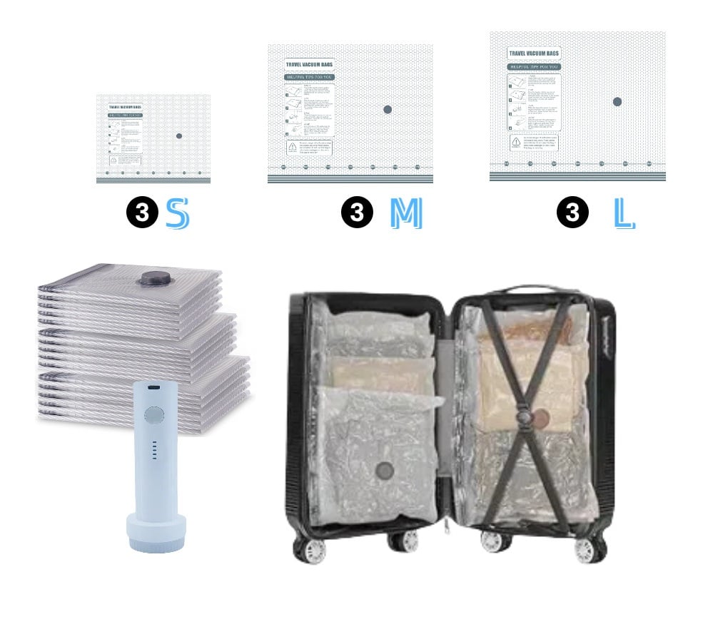 ✨X7 Cordless Travel Vacuum Bag