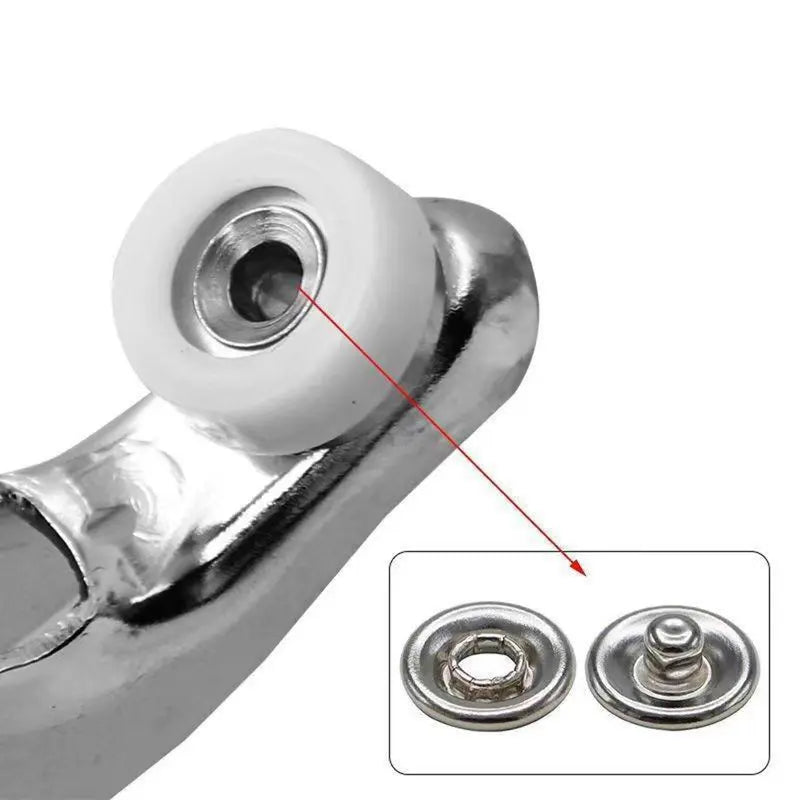 🔥100 pcs Invisible Colored Metal Buckle & 1 Count Manual Pressure Pliers
