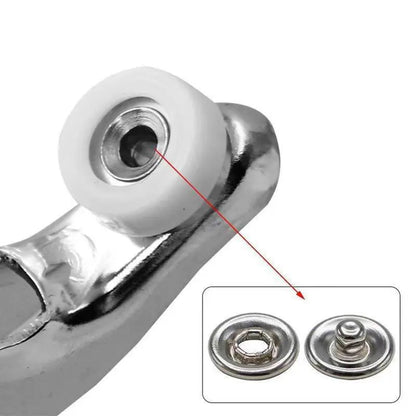 🔥100 pcs Invisible Colored Metal Buckle & 1 Count Manual Pressure Pliers