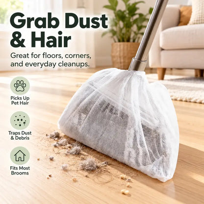 🧹 Disposable Static Duster Refill Sheets, Floor & Gap Dust Cleaner, Hair Removal Sweeping Tool for Home Cleaning