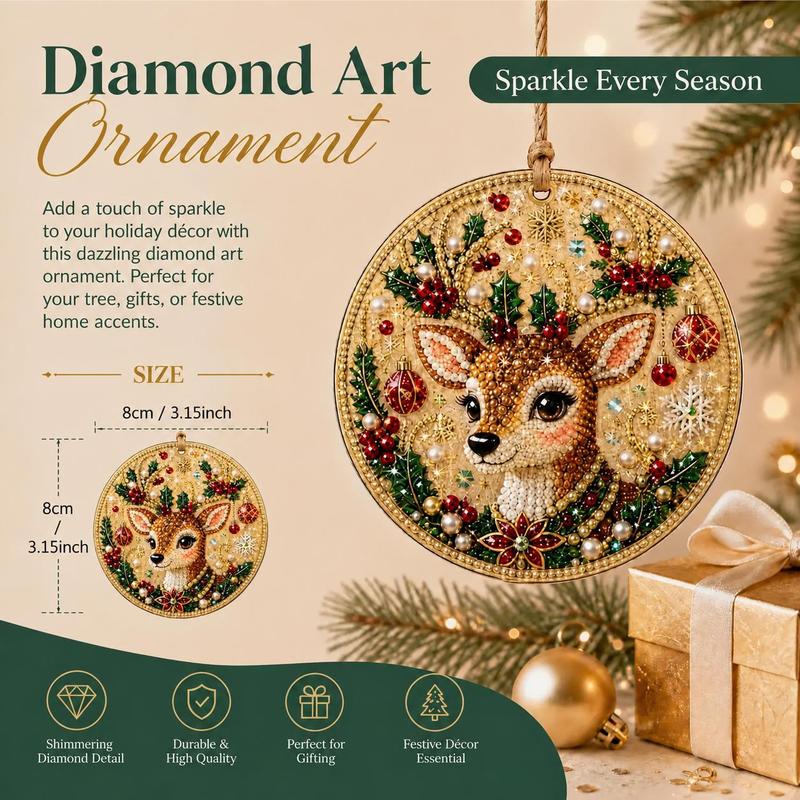 Christmas DIY Painting Hanging Ornaments Set