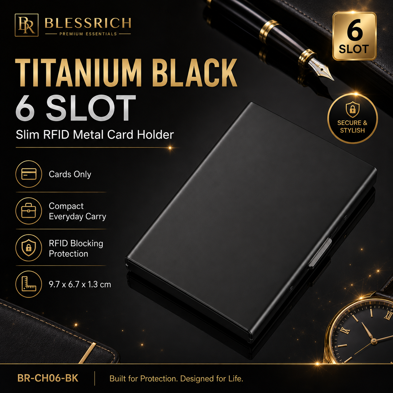 RFID Blocking Metal Card Holder