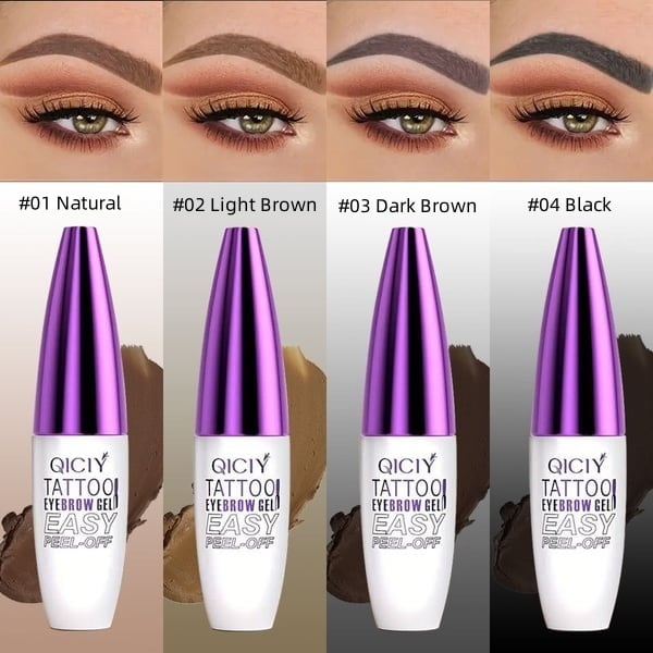 ✨Easy-to-peel eyebrow gel – waterproof and sweatproof, suitable for all skin types