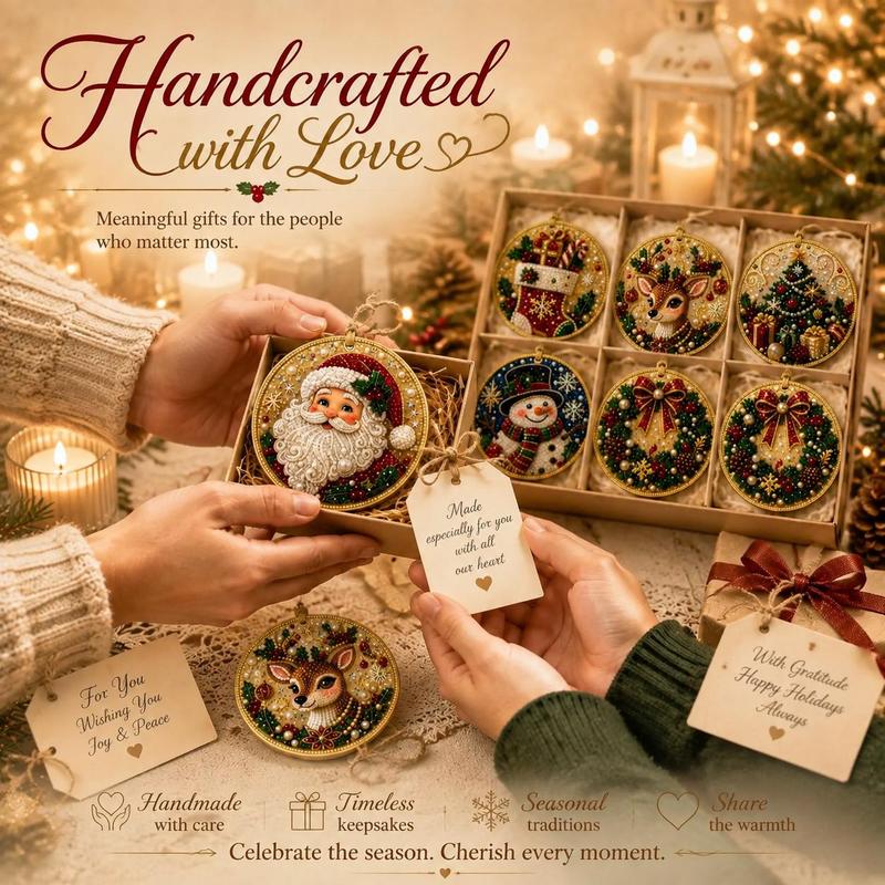 Christmas DIY Painting Hanging Ornaments Set