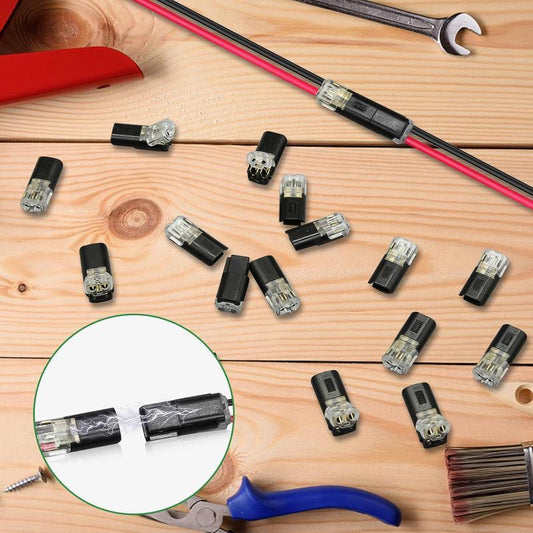 🏆Double-wire Plug-in Connector With Locking Buckle
