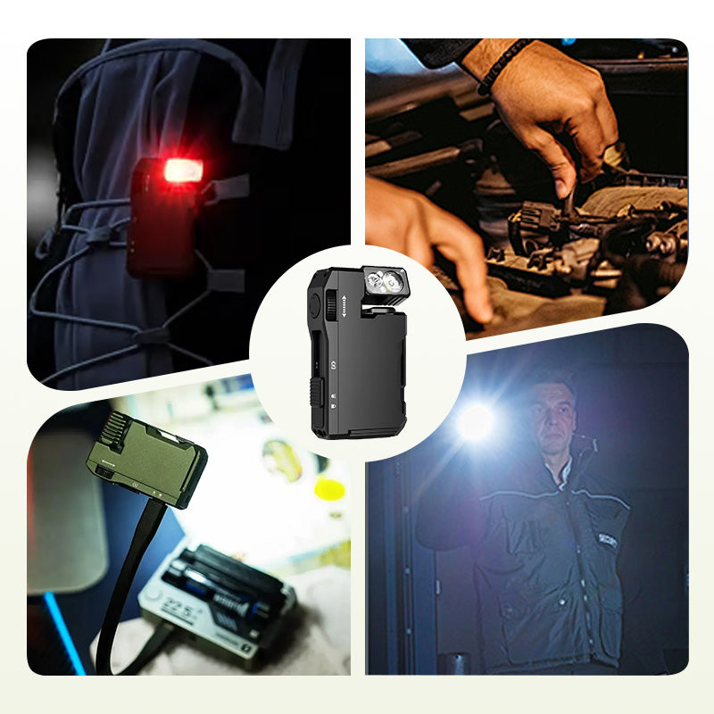 Portable Mini Flashlight with Rotatable Head