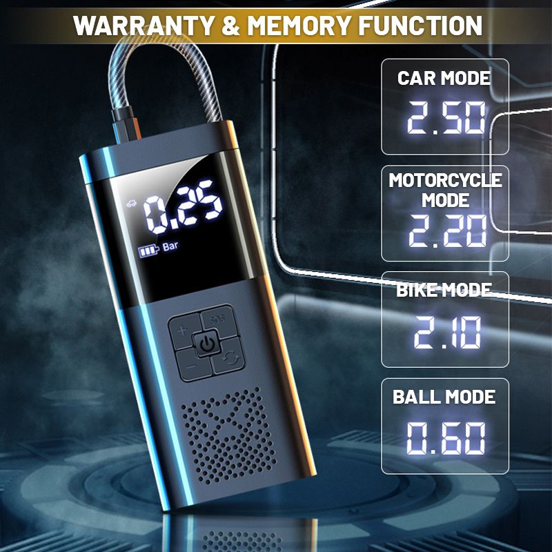 Wireless car inflatable pump