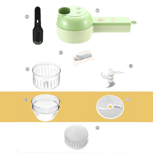 4‑in‑1 Handheld Electric Food Chopper