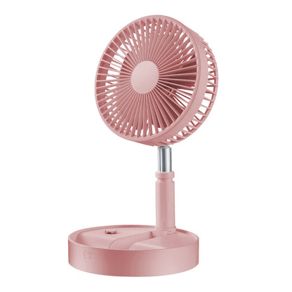 🔋Rechargeable USB Folding Telescopic Fan – Silent, 180° Rotating, 4 Speeds, Portable ✨