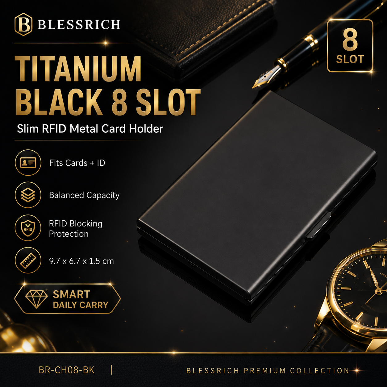 RFID Blocking Metal Card Holder