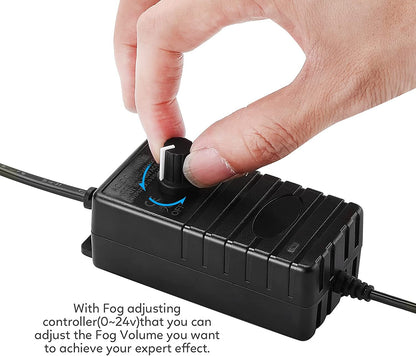 💨 12-LED Ultrasonic Mist Maker Fogger – Creates cool mist & colourful light – Perfect for humidifiers, fountains or Halloween decor – runs quietly in water 💧✨