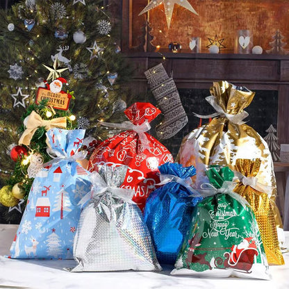 Ready for Christmas!🎅Drawstring Christmas Gift Bags (Biodegradable)