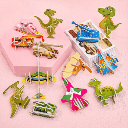 Educational 3D Cartoon Puzzle
