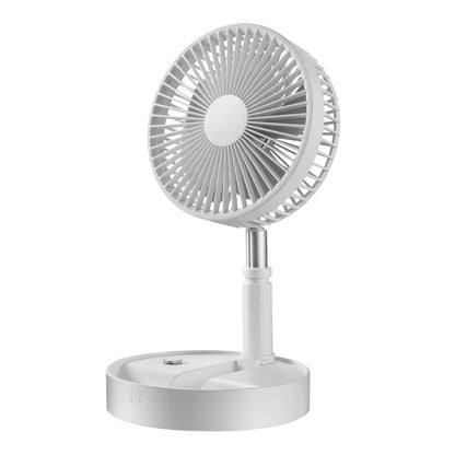 🔋Rechargeable USB Folding Telescopic Fan – Silent, 180° Rotating, 4 Speeds, Portable ✨