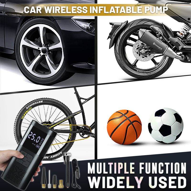 Wireless car inflatable pump
