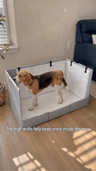 Foldable pet toilet Splash Guard - Protects Floors & Walls, Foldable, Space-Saving